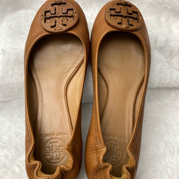 Tory Burch Tan Leather Flats - Picture 3 of 5